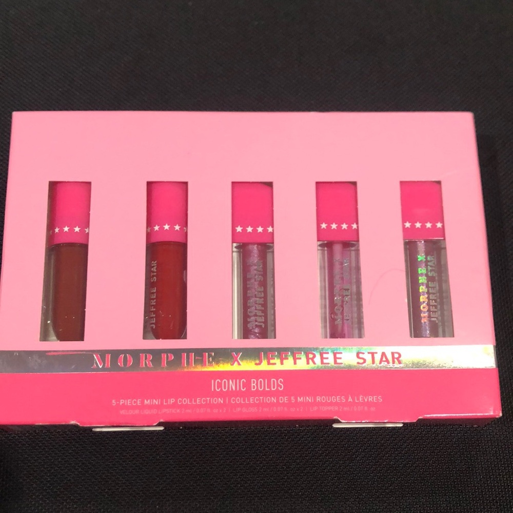 💕NEW MORPHE X JEFFREE STAR ICONIC BOLDS 5-PC MINI LIP COLLECTION 💕